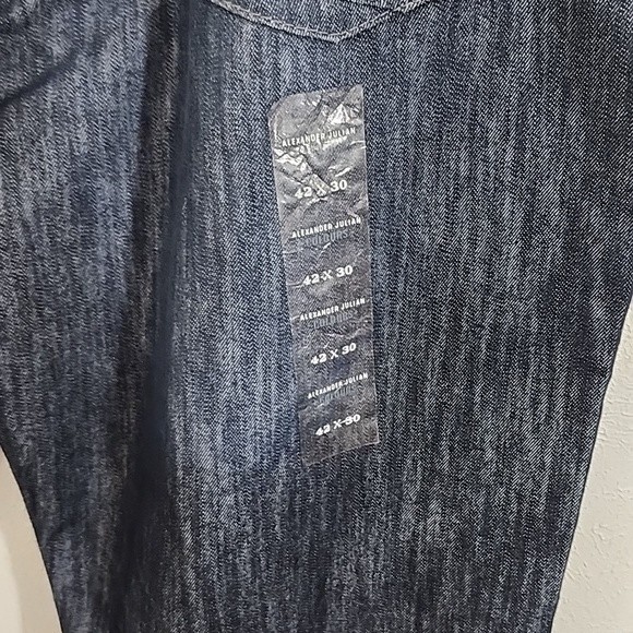Colours Alexander Julian straight fit jeans in crash color size 42×30 NWT - Picture 6 of 12